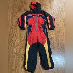 OBERMEYER OBX ONE PIECE YOUTH SNOW/ SKI/ SNOWBOARD SUIT. SIZE 6. NICE CONDITION.